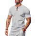 Men's New T-shirt Waffle Breathable Simple Light Luxury Casual Men's Short-sleeved Tops_viptrois.com