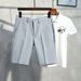 Men's Clothing Shorts for Men in Summer, Straight Leg Casual Pants, Mid Length Pants, Trendy Brand_viptrois.com