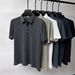 Men's Cool Breathable Polo Shirt Short Sleeve Casual T-Shirt With Collar For Summer_viptrois.com