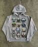 New 2025 Cartoon Robot Print Hoodie Versatile Casual Loose Hot-Selling Hooded Sweatshirt_viptrois.com