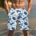 Men's Quick Drying Printed Beach Shorts Five Point Pants Summer Wear Cross Border European American Foreign Trade Style_viptrois.com