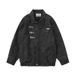 American Street Style Motorcycle Wind Lapel PU Leather For Men Pink High-End Vibe Loose Casual Couple Jacket_viptrois.com