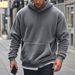 Men's Fleece-Lined Hooded Sweatshirt – Oversized Pullover Hoodie For Winter, Streetwear & Casual Comfort_viptrois.com