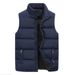 Men's Jacket Winter Warm Coats For Men Thickened Stand Collar Down Vest Oversized Jackets Puffer Vest Sleeveless Zipper Coat_viptrois.com
