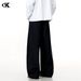 Men's Clothing Draped Scimitar Design Trousers Men And Women Loose Wide Leg Casual Trousers_viptrois.com