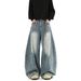 Men's Street Style Cleanfit Casual Loose Wide Leg Trousers_viptrois.com