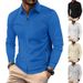 Men's Clothing Men's Waffle Knit Zip-Up Jacket With Stand Collar - High Street Casual Autumn Coat For Men_viptrois.com