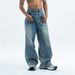 National Trend American Style Summer Loose Wide-Leg Jeans Unisex Hip-Hop Straight High Street_viptrois.com