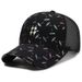 Women's Hats Fashion Duckbill Cap Colorful Letter Heat Transfer Sunshade Breathable Mesh Hat Sun Hat Casual Baseball Cap_viptrois.com