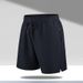 New Men's Quick Drying Loose Fit Five Point Sports Casual Pants Thin Ice Silk Beach Shorts_viptrois.com