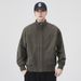 American Style Tough Guy Trend Stand Collar Workwear Jacket Men, New Autumn Simple Loose Pilot Coat For Men_viptrois.com