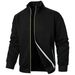Pure New Colorful Zipper Stand Collar Jacket Men's Casual Jacquard Cardigan Sweatshirt_viptrois.com