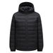 Men’s Lightweight Down Jacket – Warm Winter Coat With Detachable Hood, Slim Fit & Stylish For Cold Weather_viptrois.com