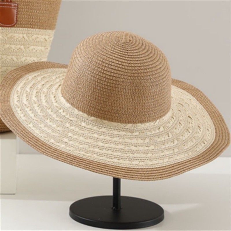 Women's Tote Bags A Large-capacity Straw Bag Made By A Woman In A Hat, A High-end Summer Commuting Bag And A Vacation Tote Bag_viptrois.com