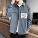 Long-sleeved Shirt Men, New Autumn Casual Loose Shirt, Simple And Versatile Thin Jacket For Teenagers_viptrois.com
