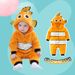 Qiletu New Spring And Autumn Flannel Single Layer Crawling Clothes For Infants And Young Children Cartoon Romper Jumpsuit_viptrois.com