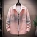 Printed Shirt, Men's Long Sleeved Workwear, Teenage Student Casual Lining, Thin Jacket, Top_viptrois.com