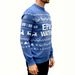Men's Winter Pullover Sweater - Cozy Christmas Knit With Snowflake & Deer Design, Large Size Options (M-XXL), Warm Fleece Lining_viptrois.com