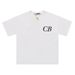 Cole Buxton's niche minimalist fashion label CB letter printed men's and women's OS short sleeved T-shirt_viptrois.com