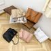 Women's 2-Pack Water Wave Embroidery Tote Bags - Fashionable Mini Crossbody Purse With Keychain (Women's Shoulder Bags)_viptrois.com
