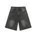 Men's Clothing Summer Ink Splashed Design Loose Wide Leg Black And Gray Jeans_viptrois.com