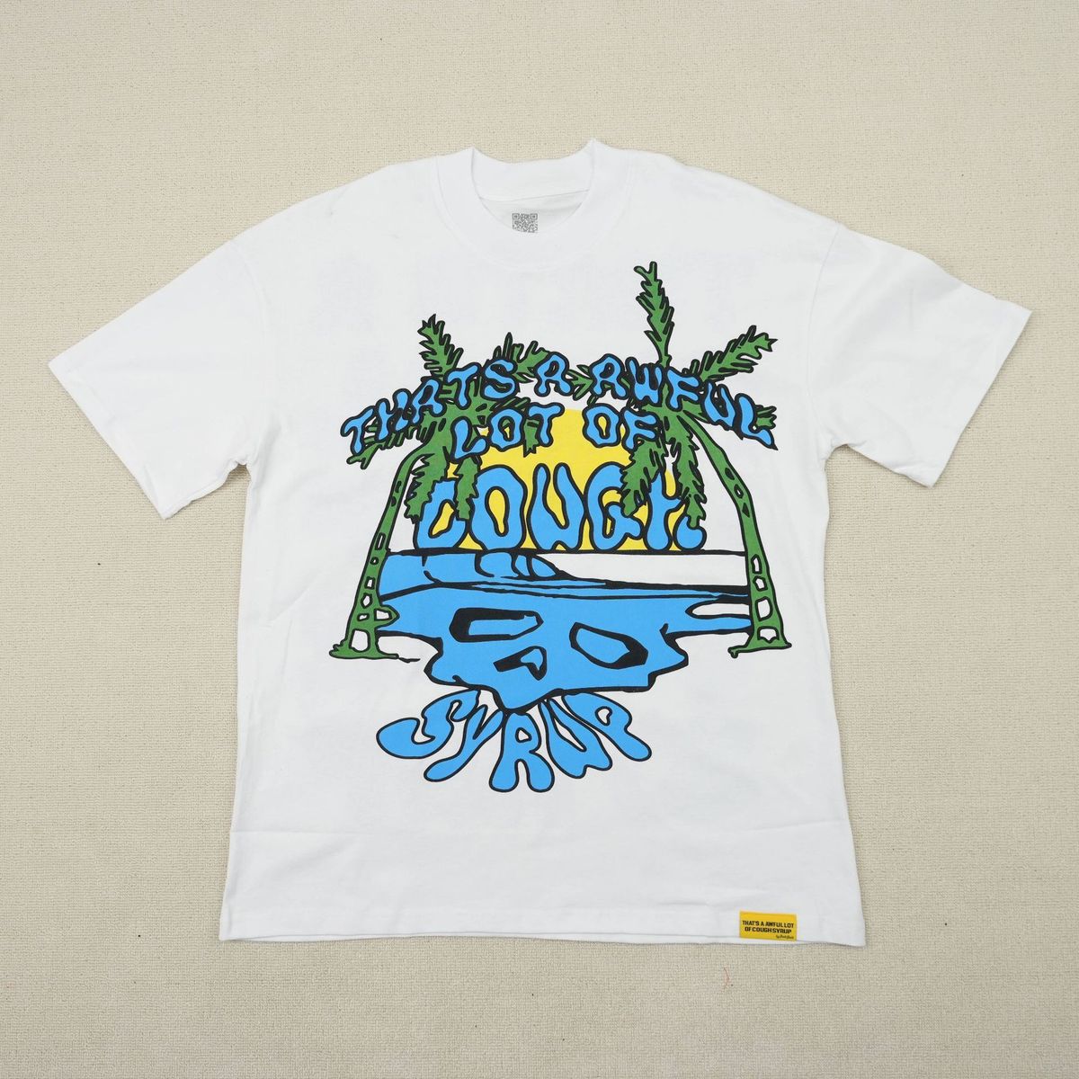 Beach Palm Skull Letter Print T-shirt & Casual Shorts Unisex Loose Cotton Streetwear Separates For Men Women_viptrois.com