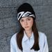 Unisex Retro Knit Beanie With Letter Print - Warm Winter & Fall Hat For Men And Women - Soft Wool Blend, Stretchable Fit (54-60cm)_viptrois.com