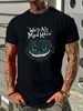 Black Mad Cat With Horrible Smile - Alice Cat In Wonderland T-Shirt Unisex S_5XL Fashion Homme Designer Clothes Comfortable Summer Slightly_viptrois.com