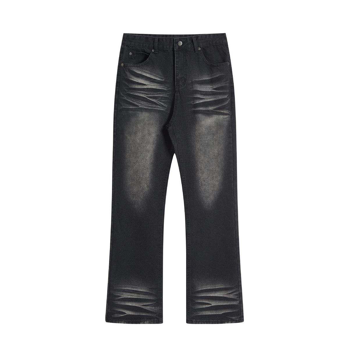 Men's Clothing Y2K Jeans Ripple High Street Flared Old Cleanfit Style_viptrois.com