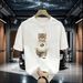 Gufanwo Pure Cotton T-shirt High-end Trendy Brand Men's Summer T-shirt Top High-end Short-sleeved T-shirt Men's New Inner_viptrois.com