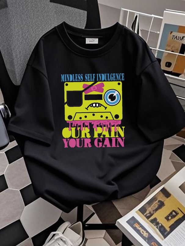 Mindless Self Indulgence T Shirt Our Pain Your Gain Black All Size Comfortable Fashion Homme Stylish Summer Graphic Top For Everyday Wear Unisex_viptrois.com
