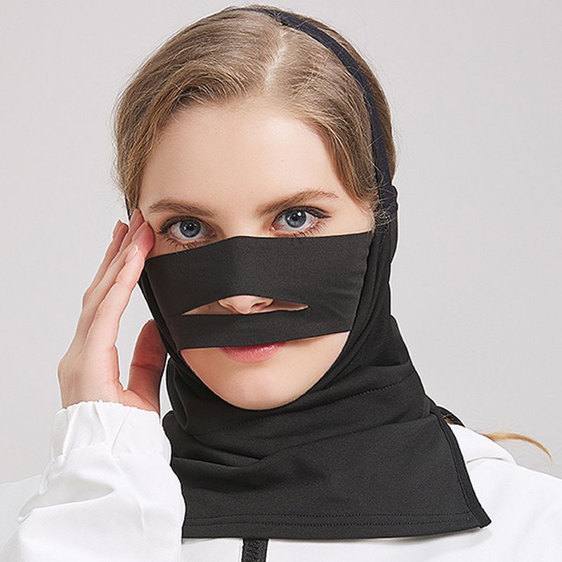 Sports Face Masks Ski Face Mask With Velvet To Keep Warm And Cold Proof Headband V Face Headgear Snowboard Face Mask Cycling Mask_viptrois.com