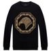 Men's Clothing Sweatshirt Spring And Autumn Jacket High End Hot Diamond Eagle Thin Round Neck Large Size_viptrois.com