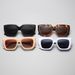 Retro Black Square Sunglasses - Slim Korean Style UV400 Sunglasses For Men (High-End Lightweight Frame, Outdoor & Fashion)_viptrois.com