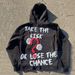 New TAKE THE&ISK Question Mark Hoodie Pullover Versatile Hooded Sweatshirt_viptrois.com