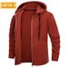 Cardigan Solid Color Hooded Sweater Coat Men Sweater Autumn And Winter_viptrois.com
