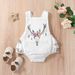 Kids' Clothing Baby Waffle Bull Head Print Romper_viptrois.com