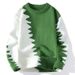 Men's Fashion Knit Sweater - Soft & Warm Winter Pullover With Embroidered Badge, Loose Fit Crewneck Long Sleeve (Black/Red/Green/Sky Blue)_viptrois.com