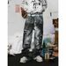 Men's Clothing Same Original Design Digital Printing 3D Printing Pants Chain Printing Straight Jeans_viptrois.com