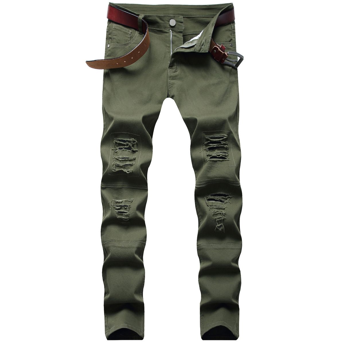 New Style Micro Elastic Hole Slim Men's Clothing Export Cross Border Dedicated Supply_viptrois.com
