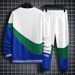 Men's Clothing New autumn sweatshirt men's casual loose style tops men's color matching round neck pullover long sleeve T shirt_viptrois.com
