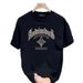 Men's Clothing Trendy Short Sleeved Pure Cotton Printed All Match Round Neck T Shirt_viptrois.com