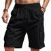 Men's Tactical Cargo Shorts – Outdoor Military-Inspired Workout Shorts With Multiple Pockets – Stretch Polyester Beach & Hiking Shorts_viptrois.com