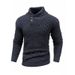 Cross-Border European And American Knitted Pullover Fashion Round Neck Slim Fit Sweater Men's Clothing_viptrois.com