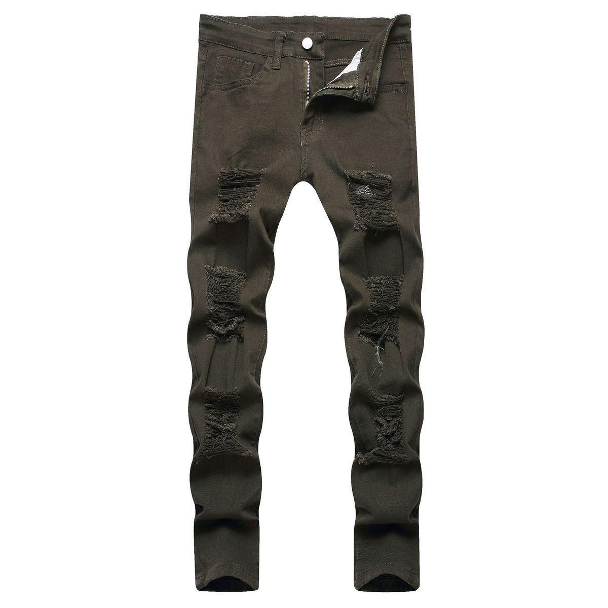Men's Slim Fit Stretch Jeans - Skinny Tapered Denim Pants For Everyday Comfort & Style_viptrois.com
