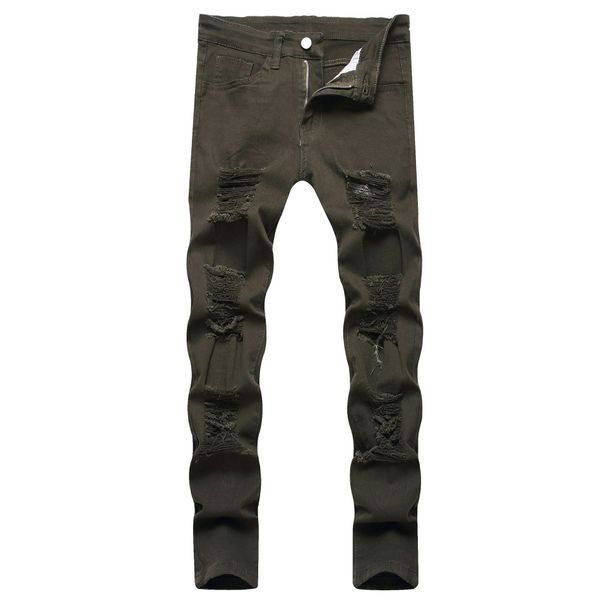 Men's Slim Fit Stretch Jeans - Skinny Tapered Denim Pants For Everyday Comfort & Style_viptrois.com