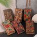 Fashion Retro Bohemian Style Ladies Messenger Bag Multifunctional Large Capacity Mobile Phone Bag Pu Wood Grain Bag_viptrois.com