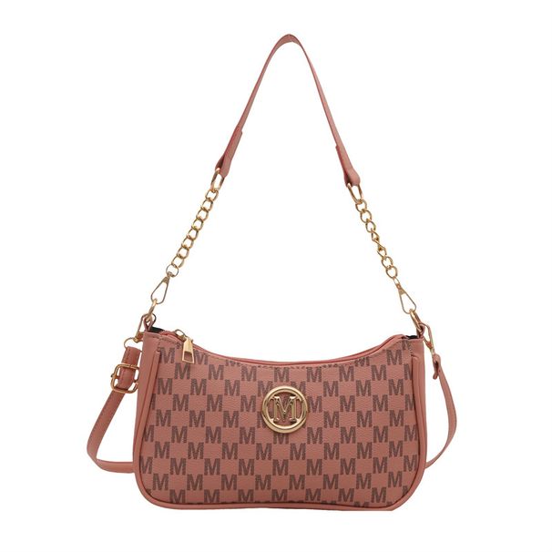 Women's This Year's Fashion New Niche Underarm Bag Stylish Personality Shoulder Bag Letter Print Crescent Bag_viptrois.com