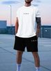 Men's Clothing Short Sleeved T Shirt Shorts Sexy Comfortable Loose Two Piece Suit_viptrois.com