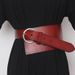 Genuine leather outer girdle for women, skirt, coat, waistband, simple and versatile decorative extra wide belt, Korean fashion straps_viptrois.com